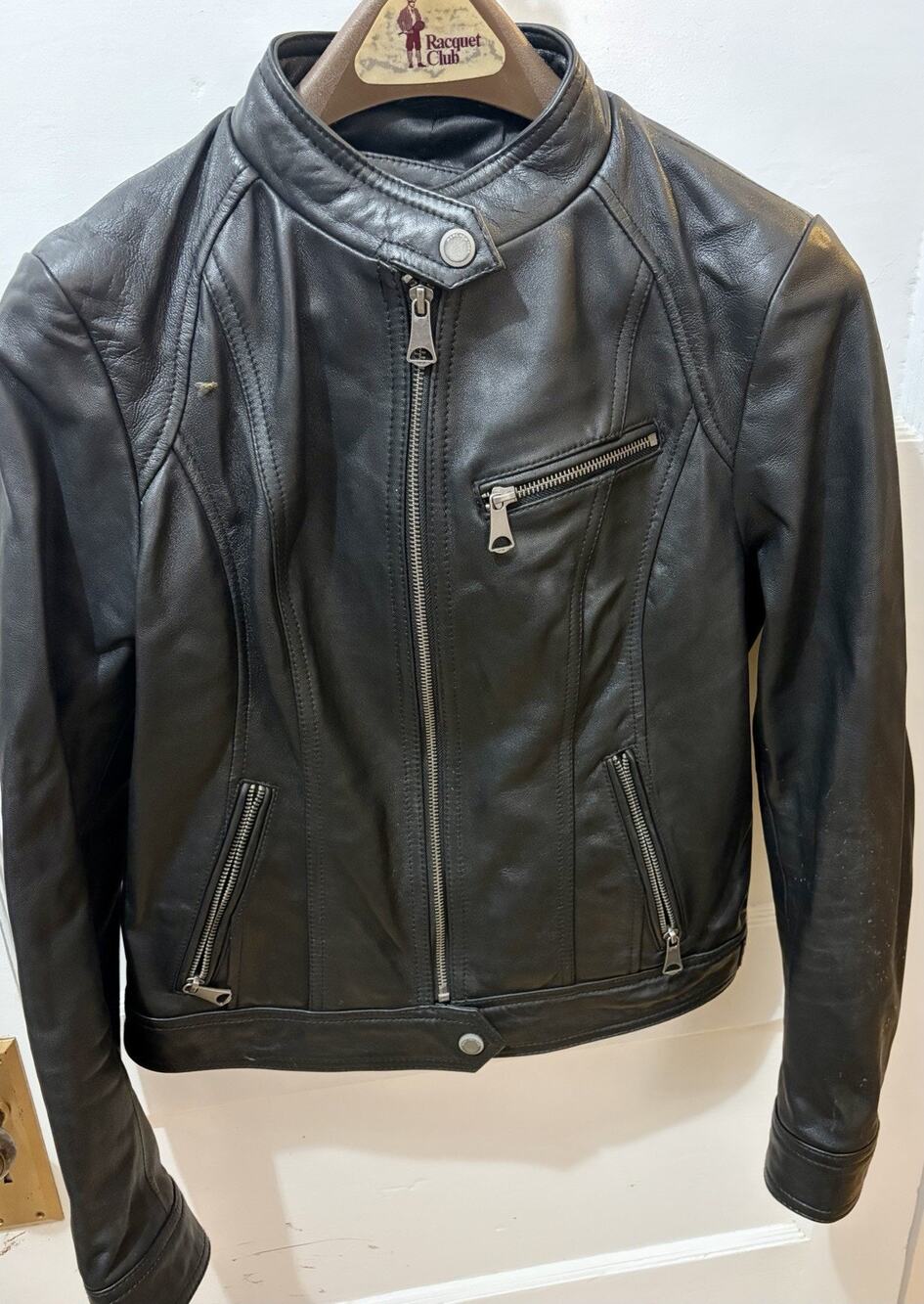 E8 Marc New York Women’s leather jacket Small - Moto Cafe Racer Style